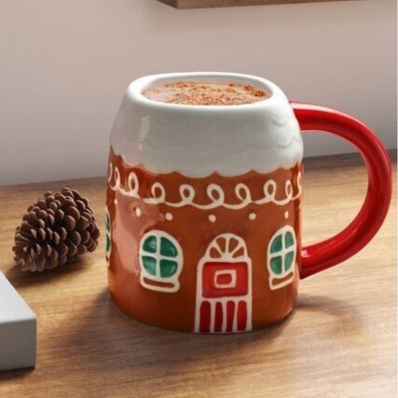 14 oz GINGERBREAD HOUSE Target Wondershop Christmas Earthenware Figural Mug 2023 - Picture 1 of 13